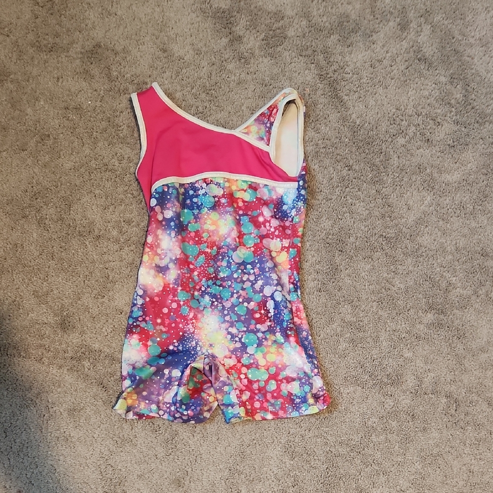 Danskin Now Gymnastics Lyotard With Metallic Dots